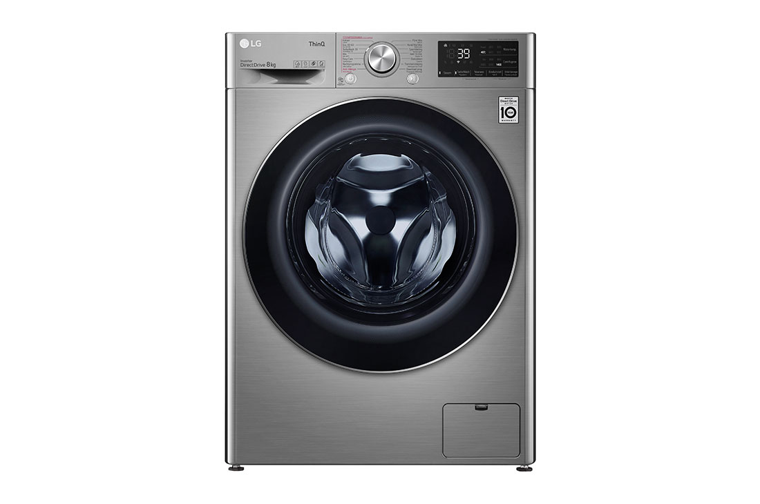 LG Moteur AI DD? reconna?t votre linge | A | 8 kg | TurboWash? 39 – lavage optimale en 39 minutes | lavage hygiénique à la vapeur, GC3V708S2T, GC3V708S2T