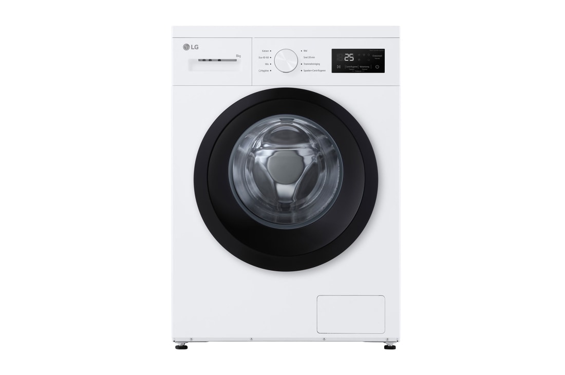 LG 8kg  Lave-Linge F4A10S8NWK Blanc | AI DD? | Spa Steam  | 6 Motion DD, front, F4A10S8NWK
