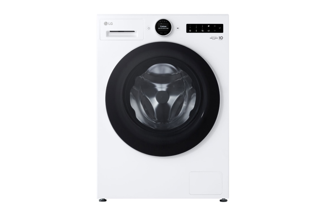 LG 9kg Lave-linge F4WX809Y Blanc | AI DD? | Steam? | TurboWash? , Front, F4WX809Y