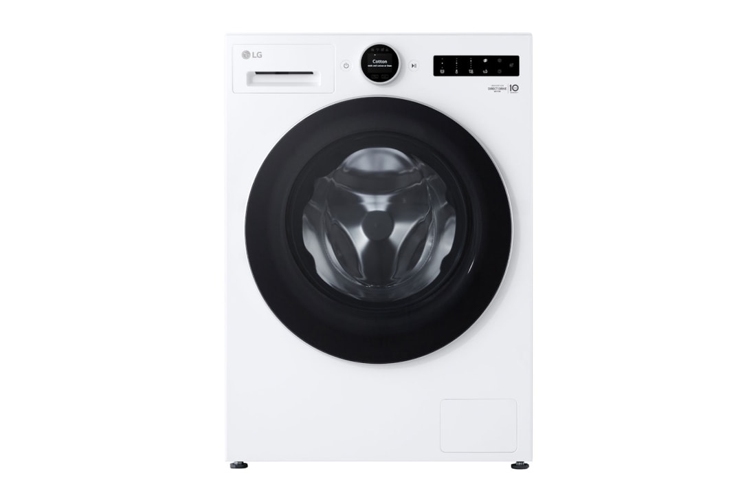 LG 11kg lave-linge  F4WX851Y blanc | AI DD? | AI Wash | ezDispense?  , front view, F4WX851Y