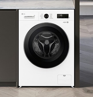 La coupe intérieure de la machine à laver est affichée