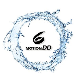 Un logo de 6 Motion DD est placé au milieu d’un flux rond