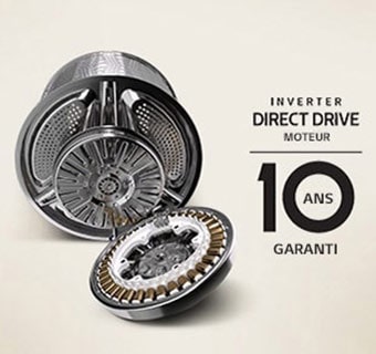 Moteur de machine à laver garanti 10 ans