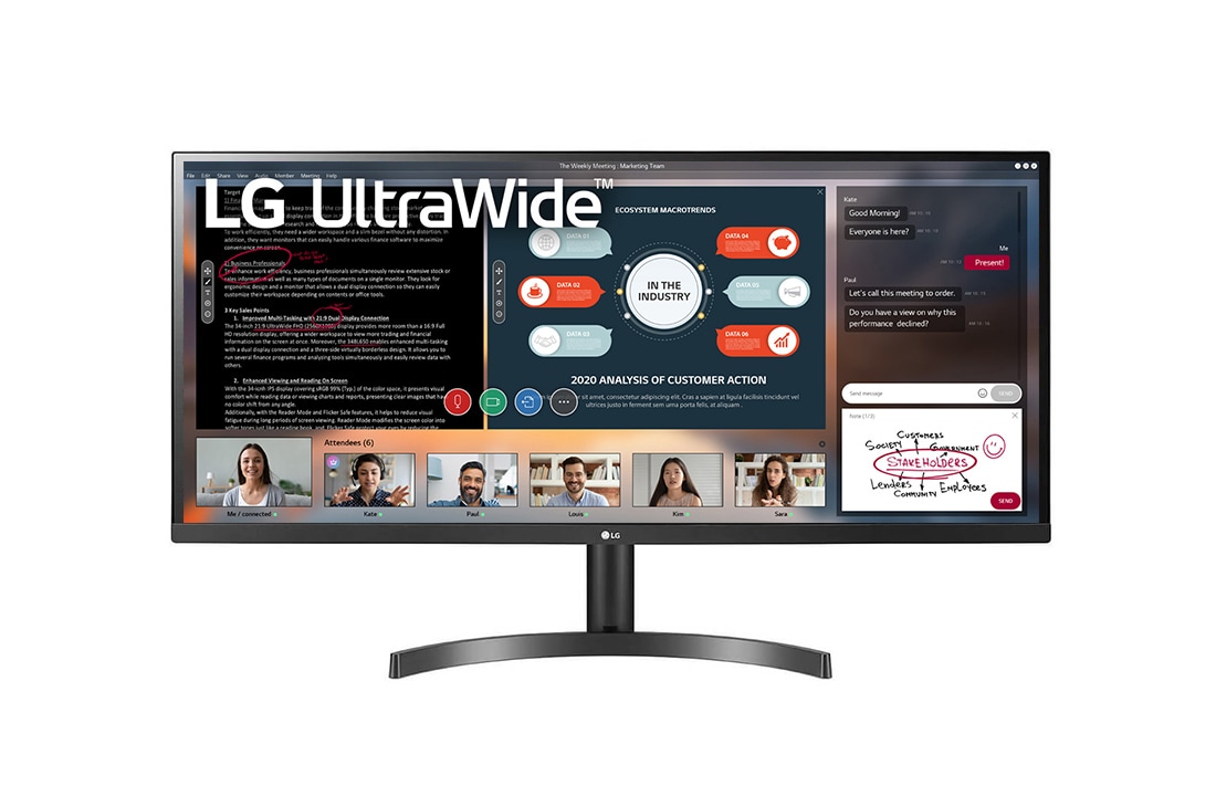 LG Moniteur LED IPS Full HD 34’’ 21:9 UltraWide?, 34WL500-B