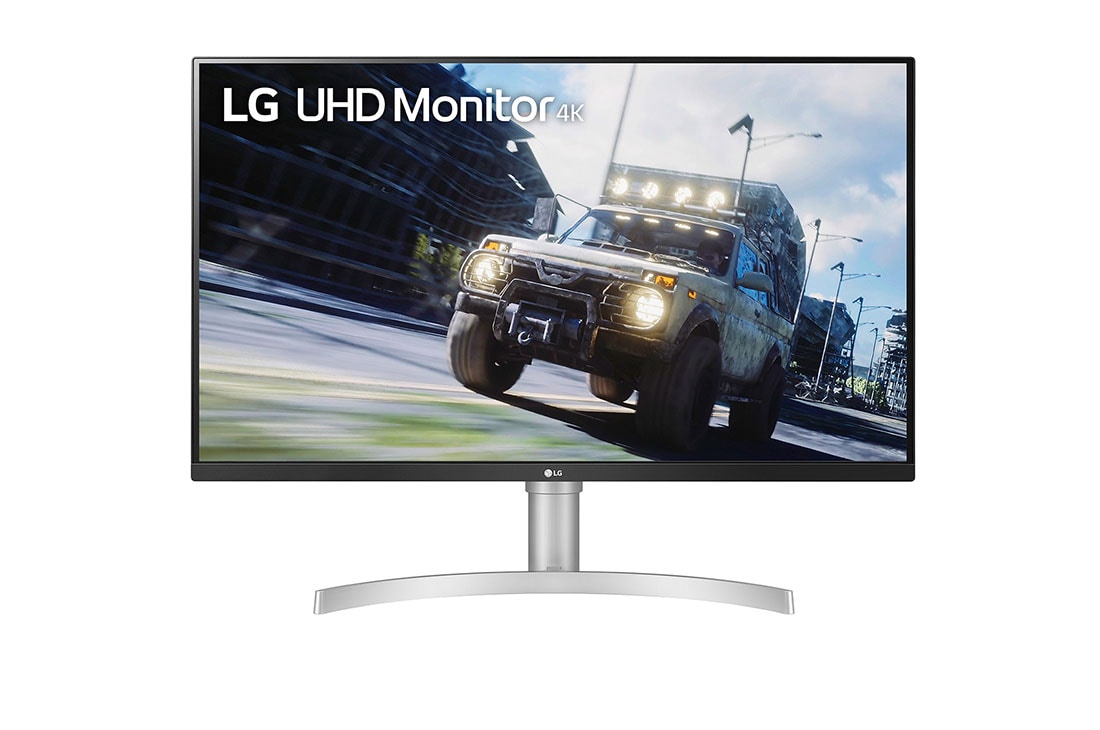 LG Moniteur HDR UHD 4K (3840 x 2160) de 31,5 po, vue avant, 32UN550-W