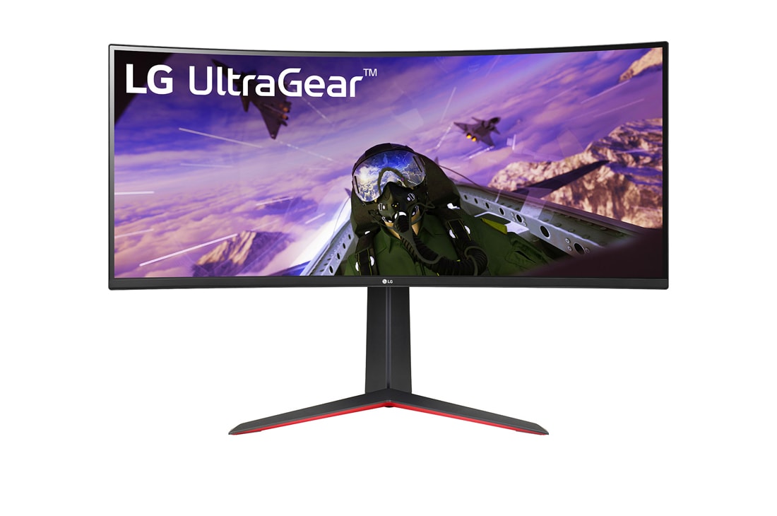 LG Moniteurs pour jeu WQHD incurvé UltraGear? 21:9 34'', vue avant, 34GP63AP-B