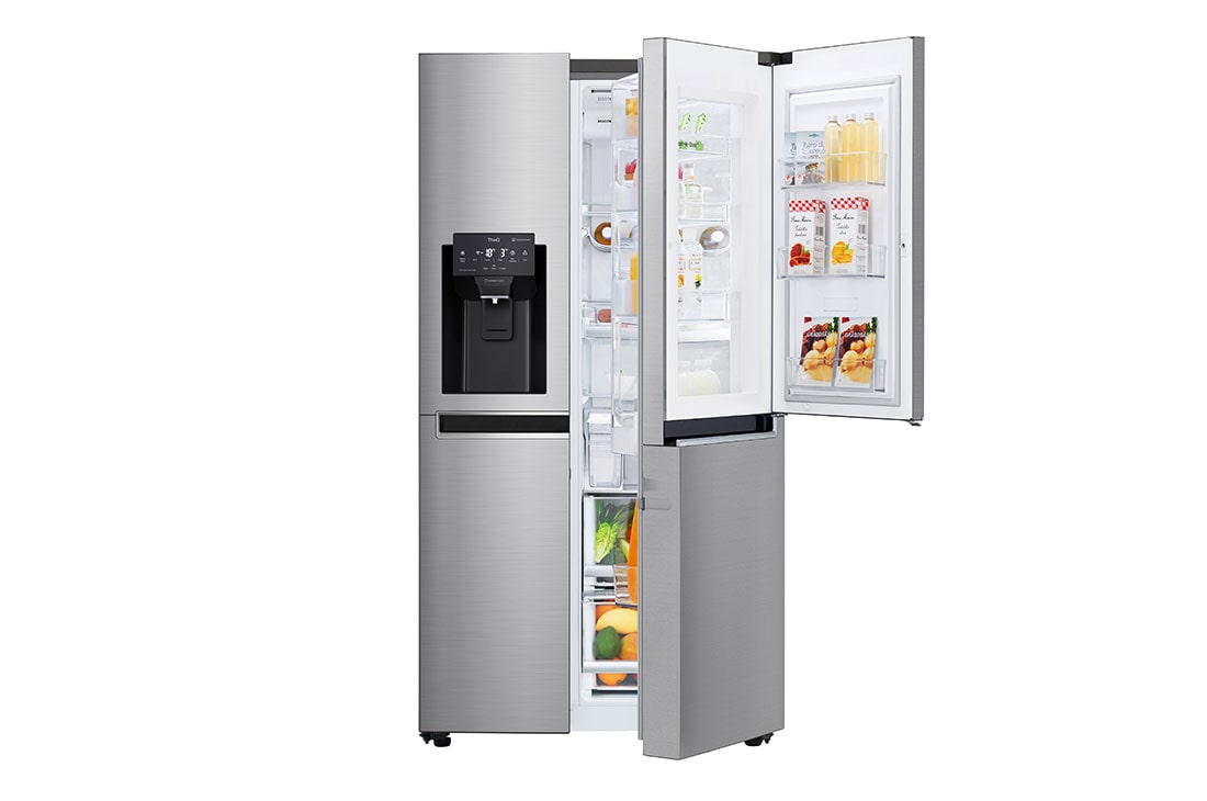 LG 625L capacité | DoorCooling+? | Door-in-Door? | Moist Balance Crisper?| Total no Frost | Distributeur d'eau et de gla?ons | Compresseur Linéare Inverter , GSJ761PZEE, GSJ761PZEE