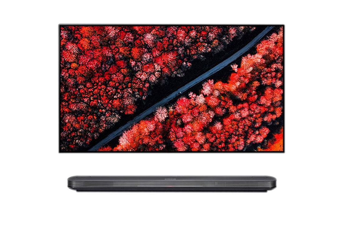 LG 65'' (165 cm) | Processeur Intelligent α9 Gen 2 | Contraste infini | Cinema HDR avec Dolby Vision | Dolby Atmos | Wallpaper design, LG SIGNATURE OLED TV W9 - 4K HDR Smart TV w/ AI ThinQ? - 65'' Class (64.5'' Diag), front view, OLED65W9PUA, thumbnail 1, OLED65W9PLA