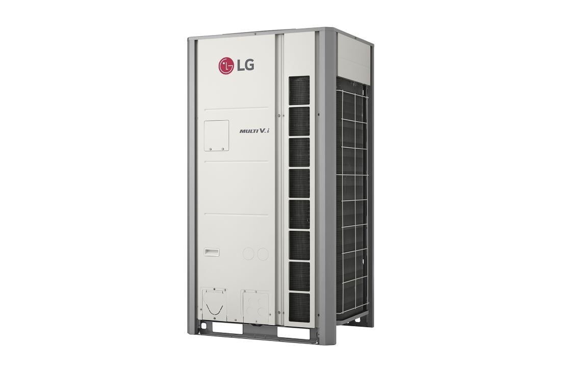 LG MULTI V i, външно тяло, 12HP, R32, Външно тяло LG MULTI V i ZRUM120LTE6, 10HP. Въздуховоди с квадратна форма 1x1 от дясната страна на предната част, както и от всяка страна на устройството., ZRUM120LTE6