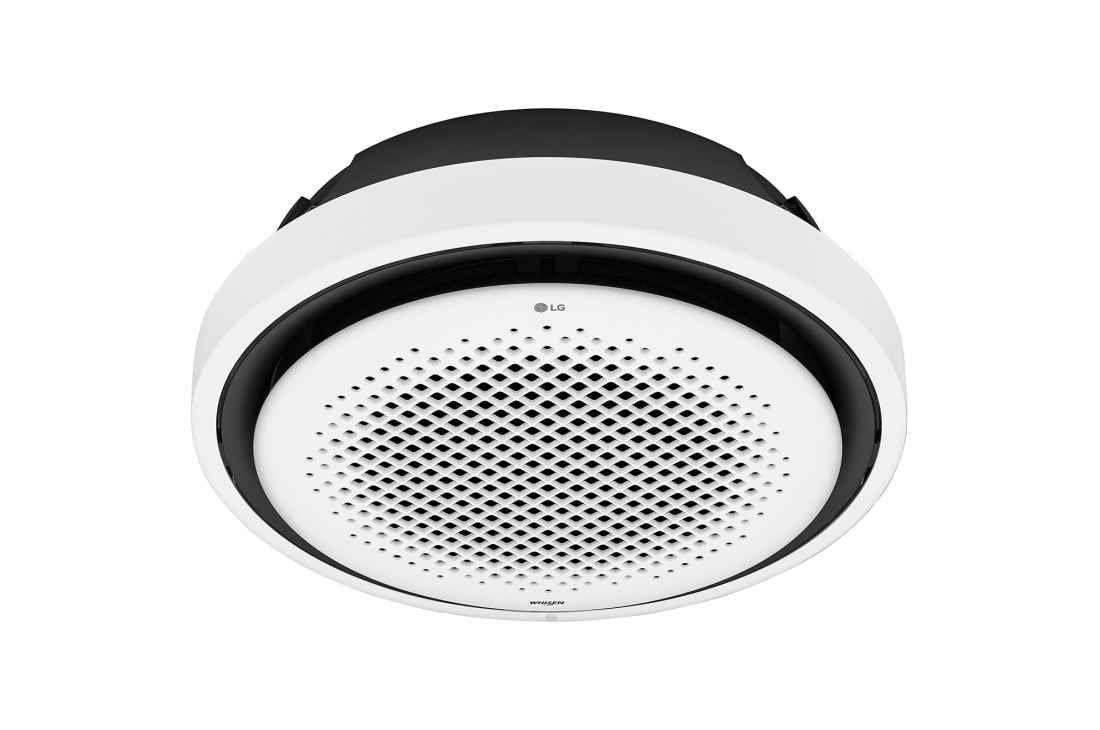 LG Кръгла касета, вътрешно тяло, 36kBTU, 'изглед отстрани под ъгъл 45 градуса, ARNU36GTYA4