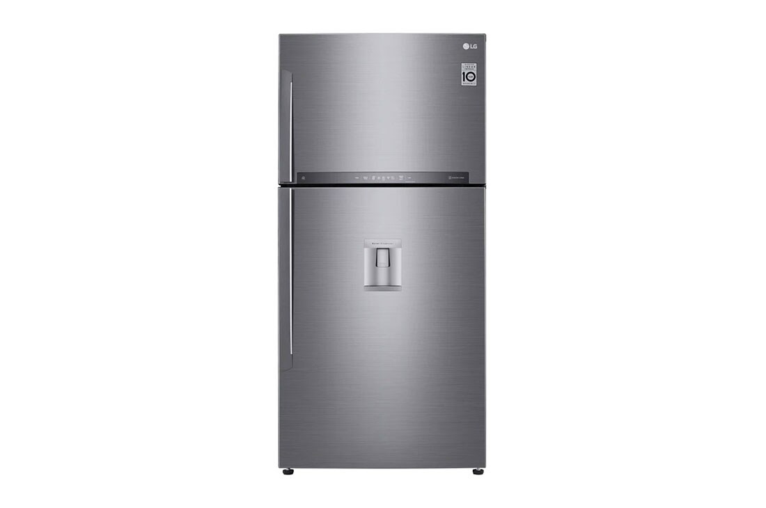 LG 86см широк хладилник, горен фризер, TOTAL NO FROST, линеен компресор с 10 години гаранция, GTF916PZPZD, GTF916PZPZD