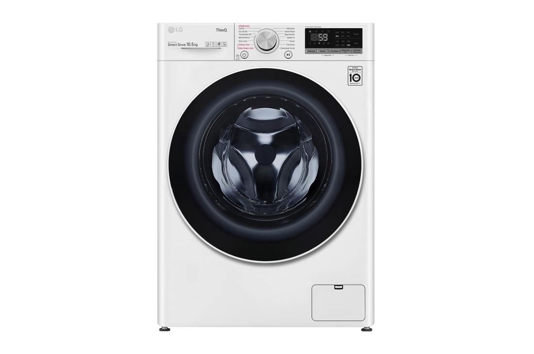 LG 10,5 кг, макс. 1400 оборота/мин, Перална машина с пара, TurboWash?, AI DD? и WiFi , F4WV510S0E, F4WV510S0E
