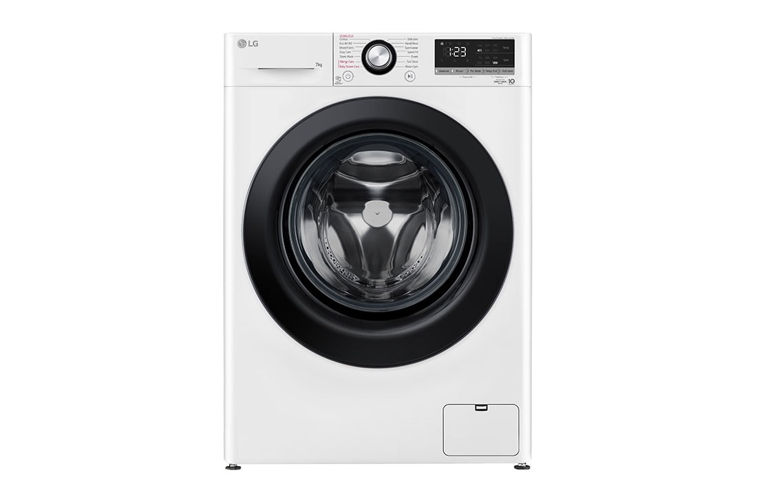 LG 7 кг, макс. 1200 оборота/мин, Перална машина с пара, AI DD? технология, Slim дизайн, F2WV3S7S6E, F2WV3S7S6E