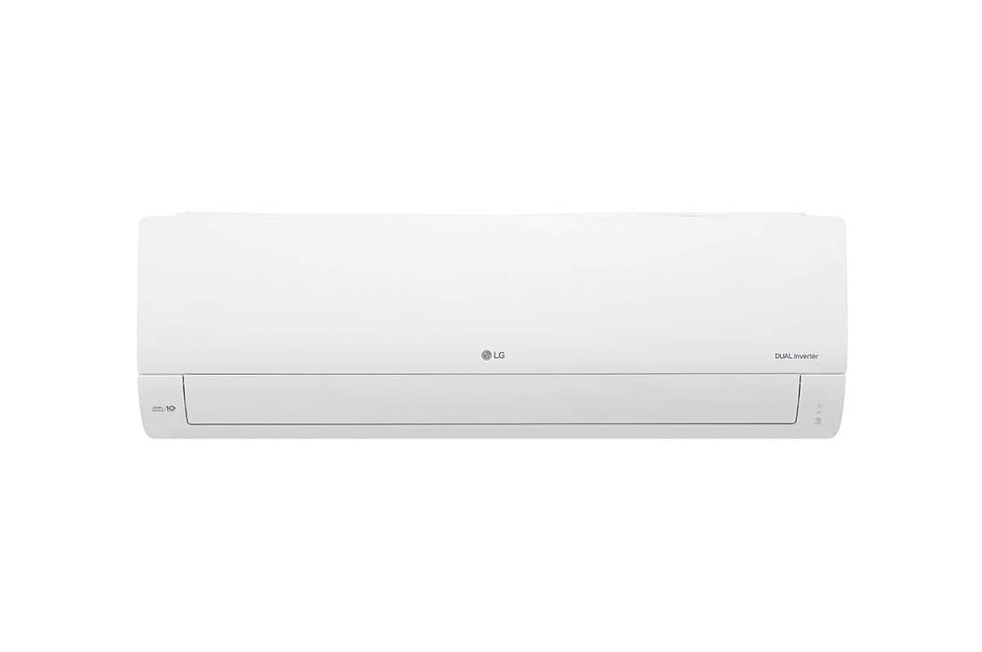 LG Aire Acondicionado  DUALCOOL Inverter, 2 Toneladas, 24,000 BTU/h, Solo Frío, 220V, Compresor Dual Inverter con 10 a?os de garantía, Pre Filtro, Recubrimiento Gold Fin? en la condensadora., front view, VX242C1