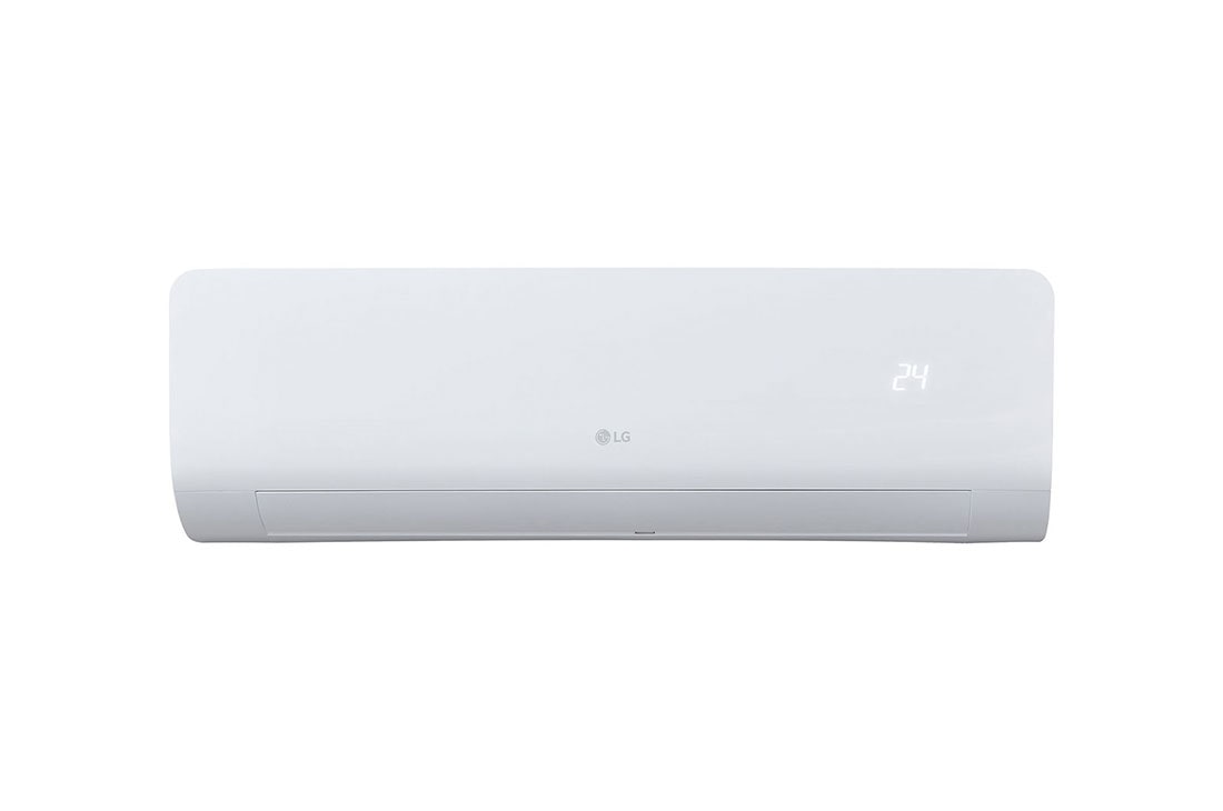 LG Aire acondicionado Minisplit On/Off, 11,000 BTU′s, Solo frio, 115V, Jet Mode, Oscilacion automatica, Smart Operation, Dual Sensing, front view, SX242CS1