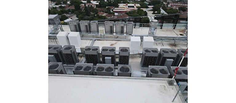 Un edificio de 20 niveles completamente climatizado