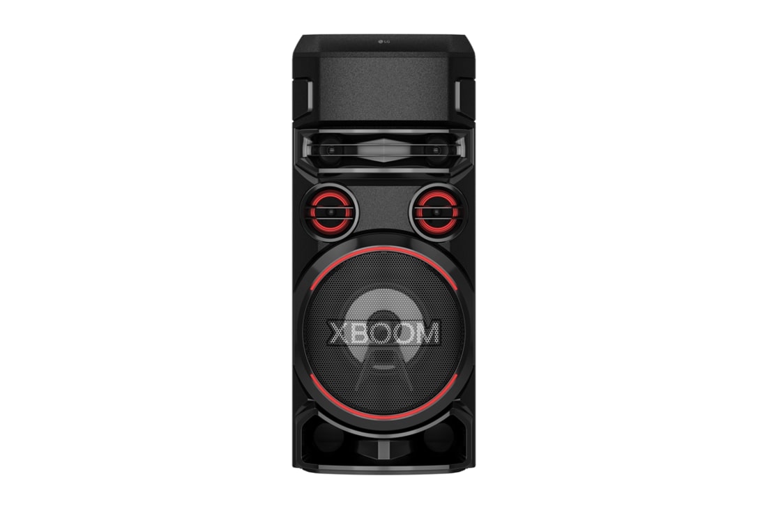 LG Torre de sonido LG XBOOM RN7|Karaoke Star| DJ App y DJ Pad |Super Bass Boost |Multi Bluetooth  , vista frontal, RN7