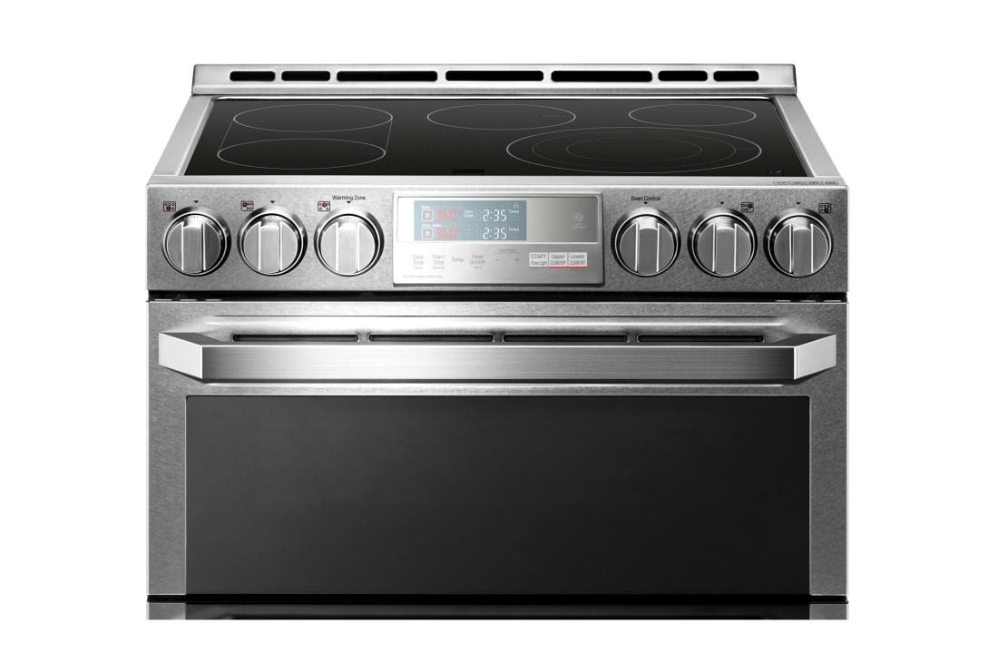 LG SIGNATURE 7.3 ft3 Horno doble eléctrico inteligente con Wi-Fi Slide-In Range (cocina deslizable) con ProBake Convection?, LUTE4619SN, LUTE4619SN