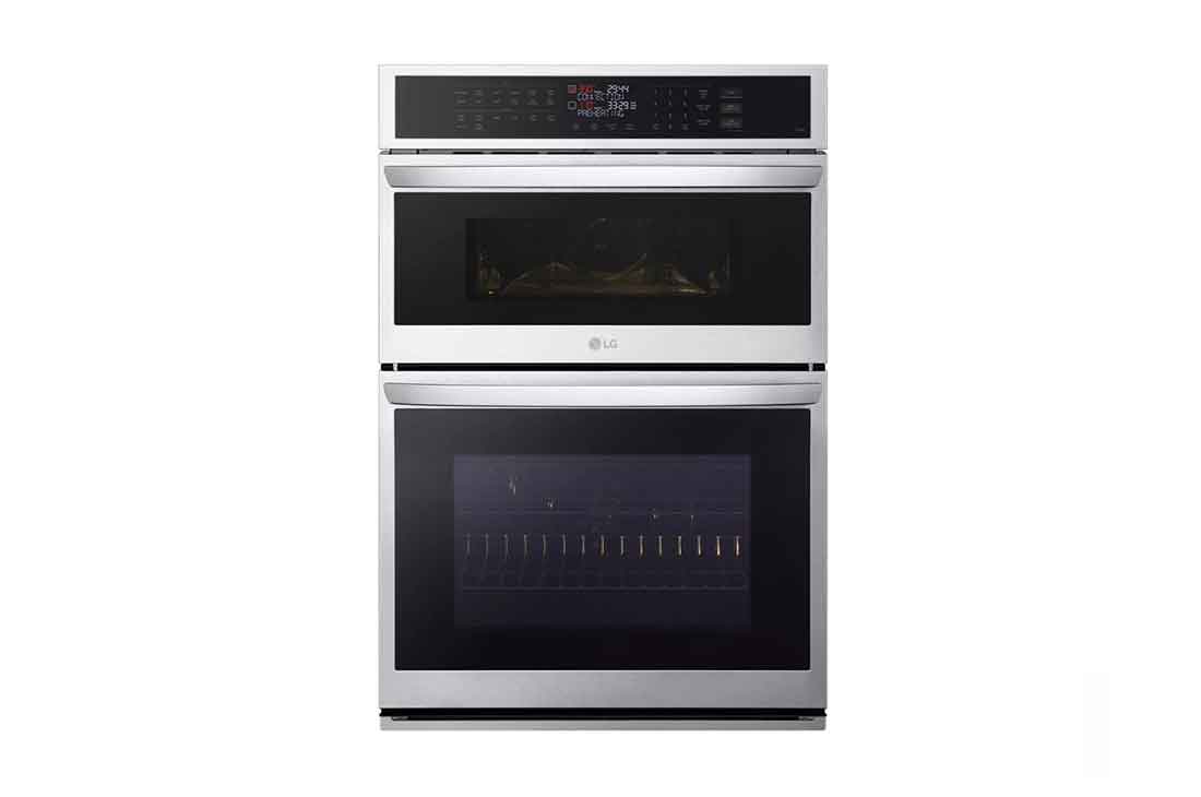 LG Horno Empotrable Eléctrico Doble LG Studio 1.7p3 y 4.7p3 Freidora de Aire y Microondas  Smart ThinQ?, Frontal, WCEP6423F