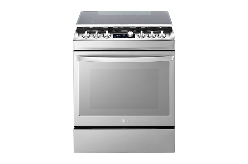 LG Estufa a Gas 5.4p3  Triple Flama Panel Digital Enc. Eléctrico 6 Quemadores EasyClean?, RSG316T
