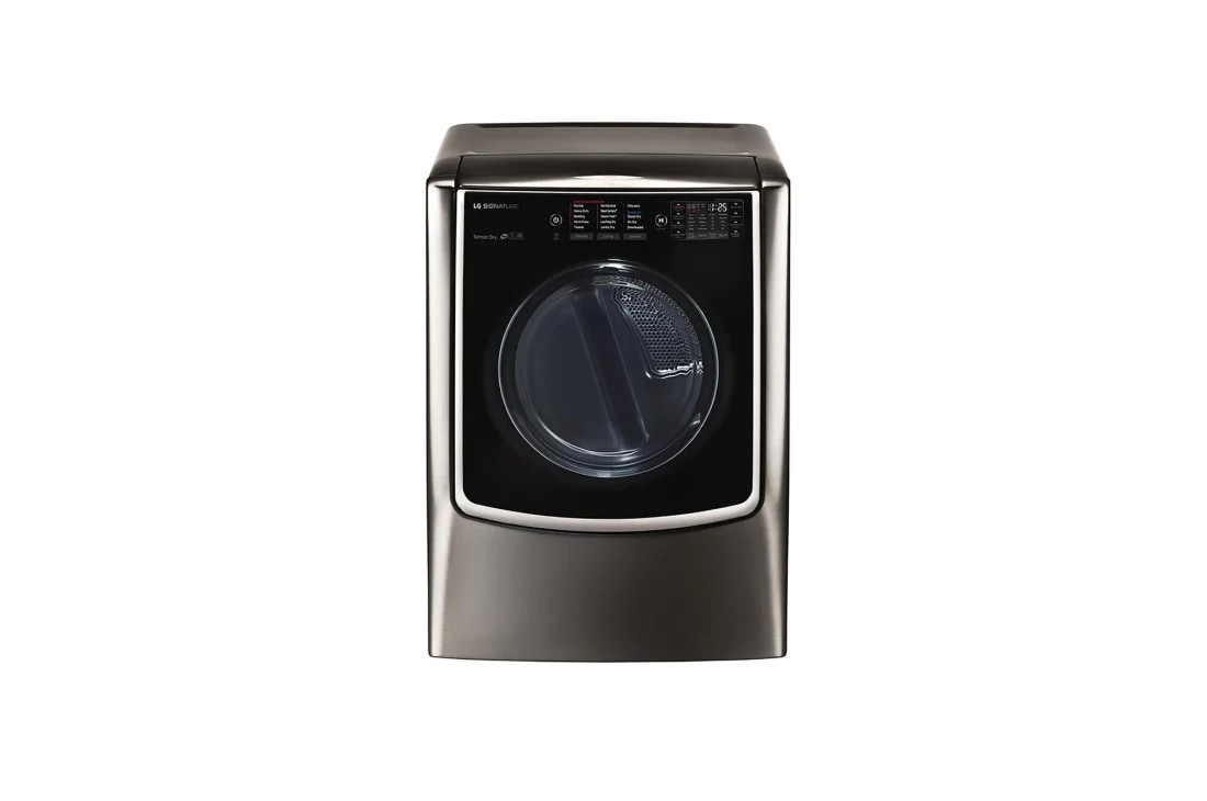 LG 9.0 p? |Secadora a Eléctrica |Carga frontral| Vapor| Acero Inoxidable Negro | ThinQ?, LG SIGNATURE 9.0 cu. ft. Large Smart wi-fi Enabled Electric Dryer w/ TurboSteam? , 15 degree side view from the bottom, DLEX9500K, thumbnail 2, DLEX9500K