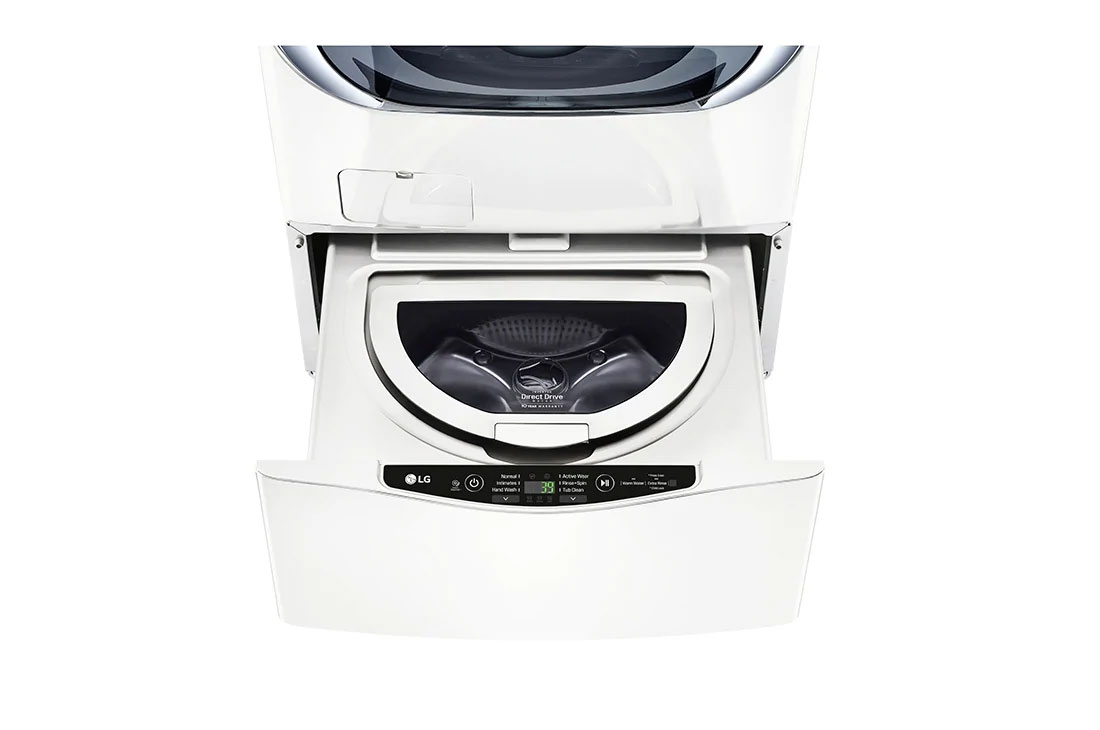 LG Lavadora TWINWash Mini ? 3.5kg  3Motion, Smart Diagnosis, color Blanco, WD100CW
