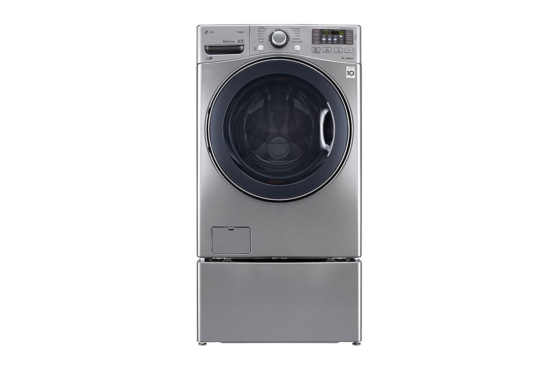 LG 22kg Secadora a Gas de Carga Frontal con Vapor & Smart Diagnosis, Color Acero, DF22VVS