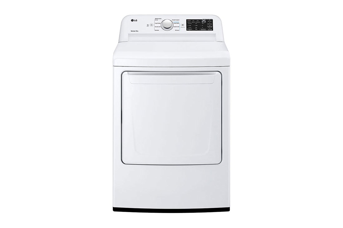 LG Secadora a Gas Carga Frontal 7.3p3 Smart Diagnosis, Sensor Secado, Color Blanco , DLG7101W