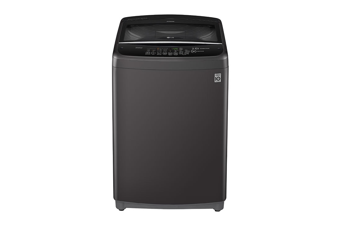 LG Lavadora Carga Superior 19kg  Smart Inverter, Smart Motion, TurboDrum?, Color Gris Oscuro, Lado Frontal, WT19MBB