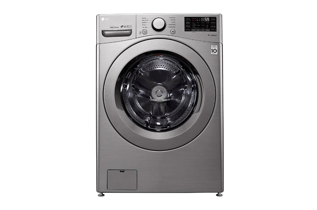 LG 20kg Lavadora Carga Frontal con Direct Drive Inverter & Smart Diagnosis, Color Silver, WM20VV26W, WM20VV26W
