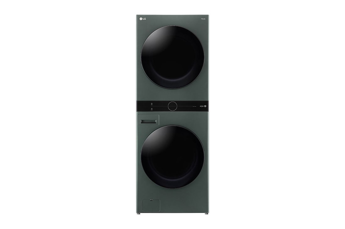 LG 22kg (lavado)/ 22kg (Secado) Torre de Lavado AI Direct Drive?, Steam, Color Verde, WK22GGS6, WK22GGS6