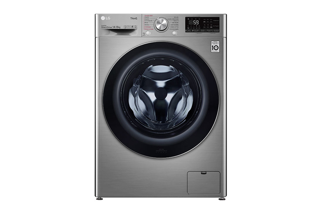 LG Lavasecadora Carga Frontal 14Kg/8Kg LG WD14VV3S6C 6 Motion DD Motor Inverter AI Direct Drive color Acero ThinQ?, WD14VV3S6C, WD14VV3S6C
