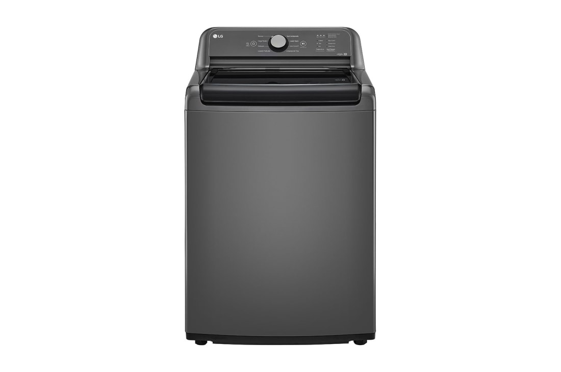 LG Lavadora LG Carga Superior con Agitador 4-Way?, Motor Inverter Direct Drive, 19 Kg color negro, Front view, WT19MT6HKA