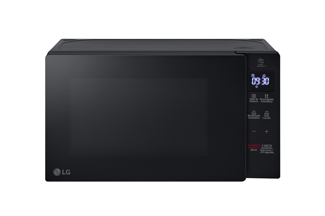LG Microondas NeoChef? Slim 0.7p3 LG MS2032GAS EasyClean? 700W Negro, Front view, MS2032GAS