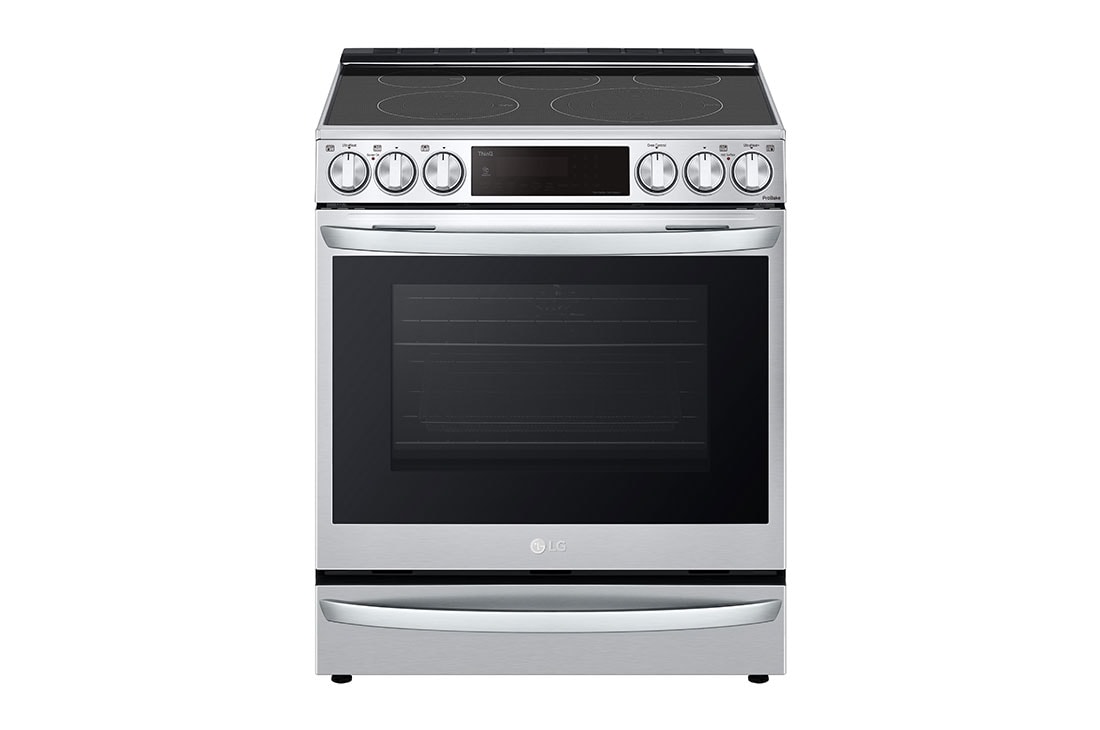LG Estufa eléctrica deslizable ProBake Convection? InstaView? de 6.3 pies cúbicos con Wi-Fi inteligente y freidora de aire, LSEL6337F, LSEL6337F