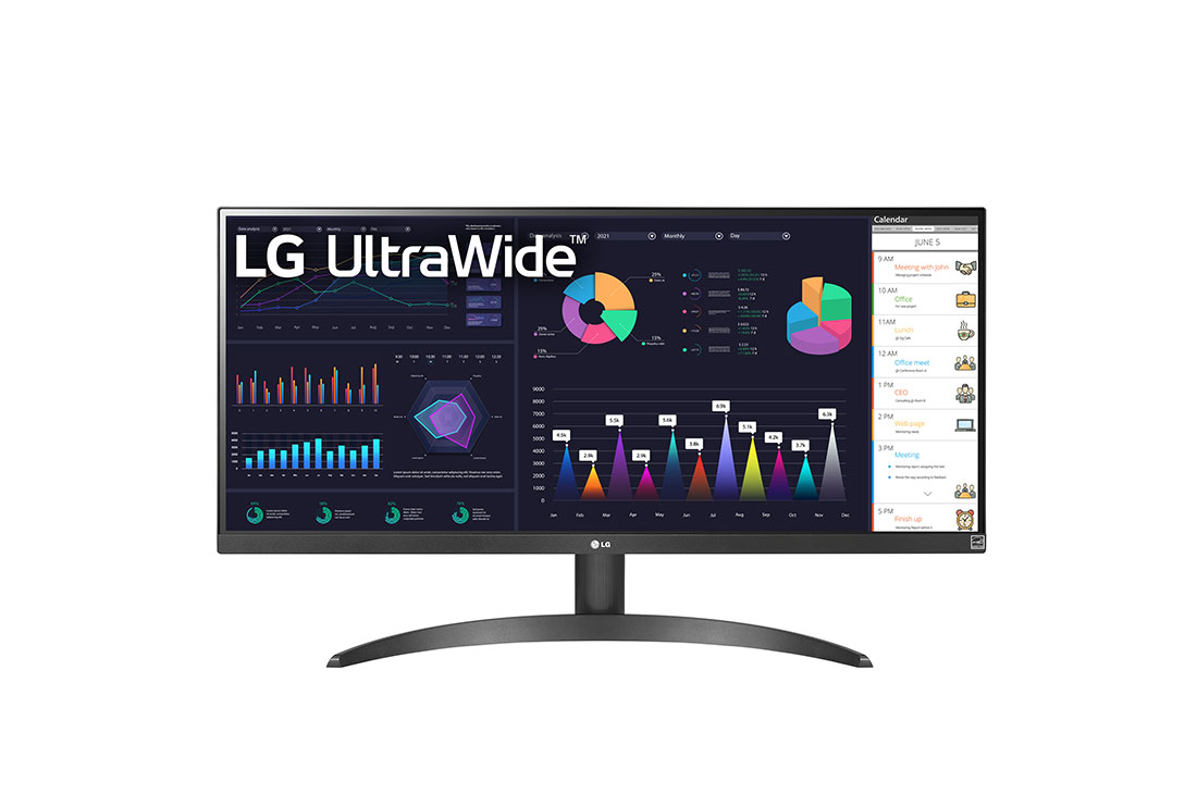 LG Monitor IPS Full HD de 29'' UltraWide? 21:9 con AMD FreeSync?, vista frontal, 29WQ500-B