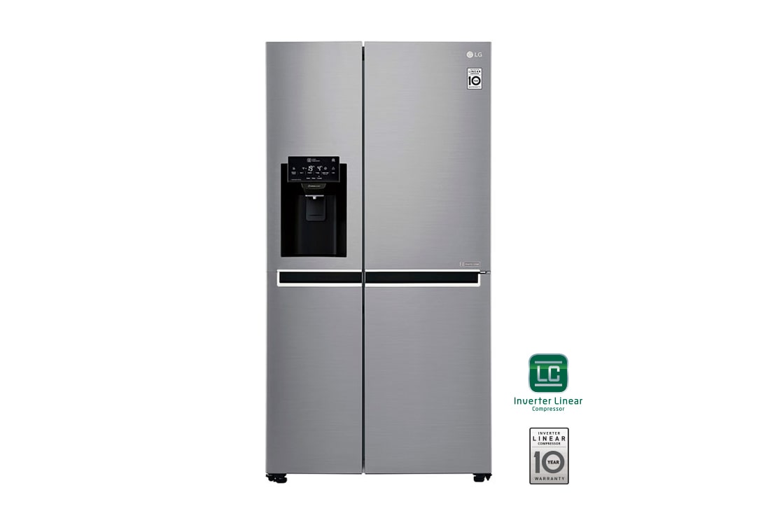 LG 24 p? | Side by Side | Moist Balance Crisper? | Compresor lineal inverter | Platinum Silver | ThinQ? (Neto: 22 p?), GS65SPP1