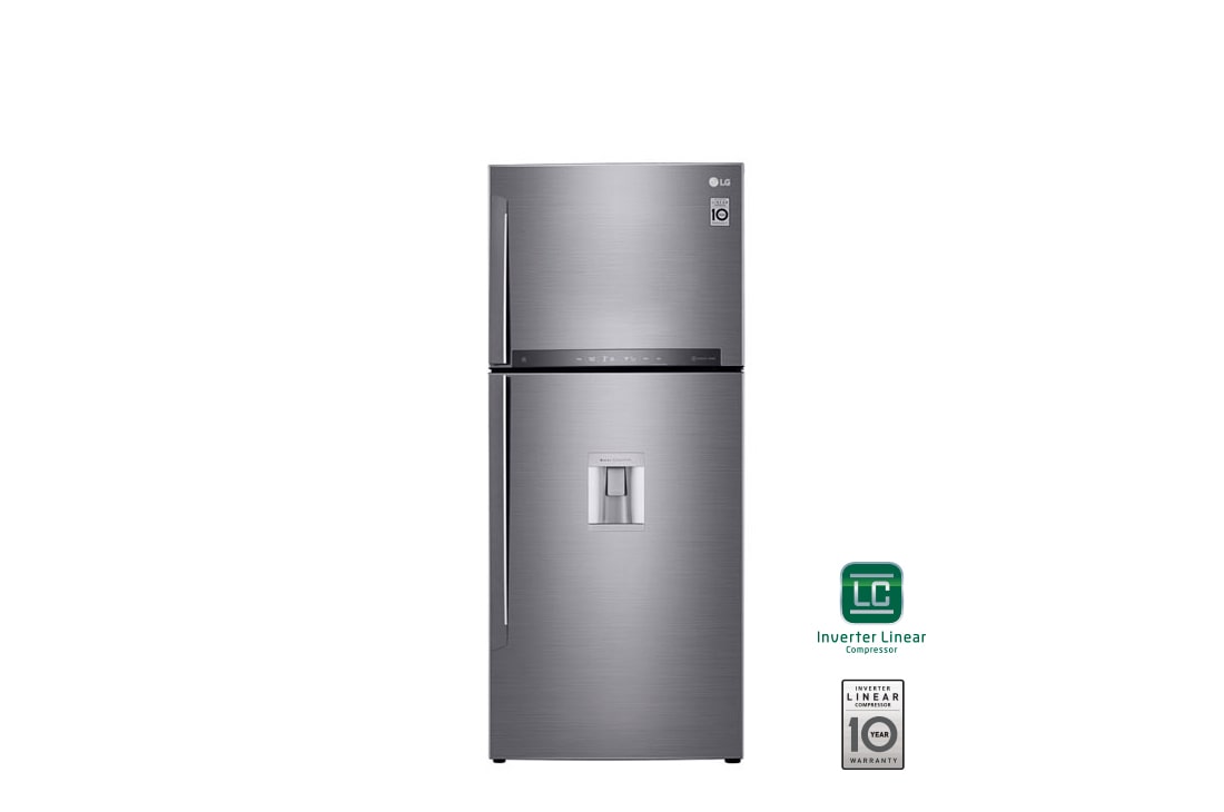 LG 19 p? |Top Freezer |NatureFRESH? |Compresor linear inverter |Platinum silver |ThinQ? (Neto: 18 p?), LT51SGP
