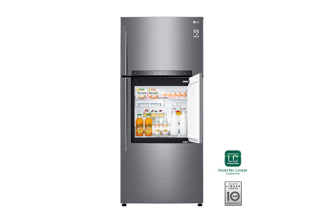 LG 19 p? |Door-in-Door? |Top Freezer |Compresor linear inverter |Platinum silver |ThinQ? , LT51MDP