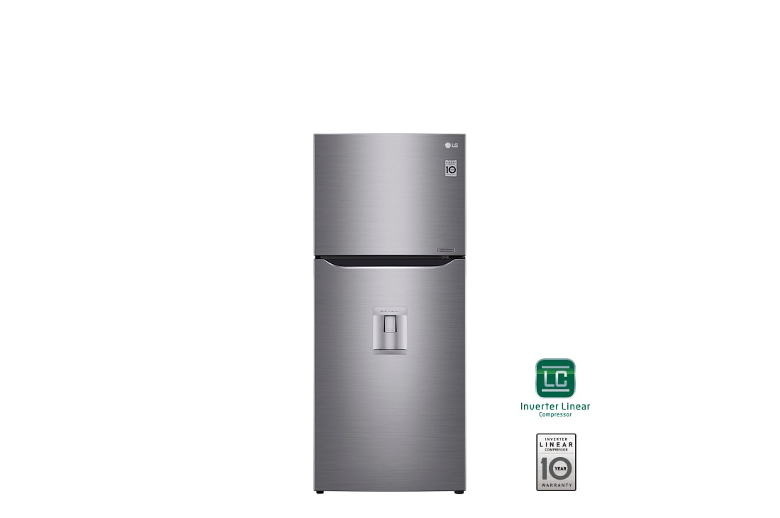 LG 15 p? |Top Freezer | Compresor linear Inverter|Platinum silver|Smart Diagnosis? (Neto: 14 p?), LT39WPP
