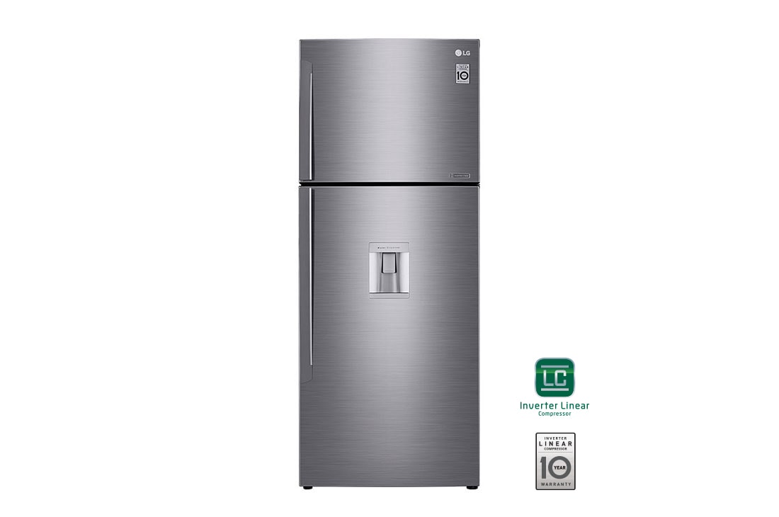 LG 15 p? |Top Freezer |Door Cooling<sup>+</sup> |Compresor linear Inverter|Acero Brillante |Smart Diagnosis? , LT43WGP