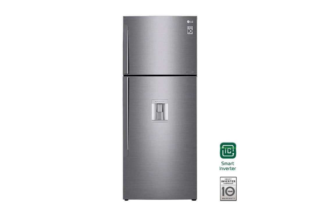 LG 15 p? |Top Freezer |Door Cooling<sup>+</sup> |Smart Inverter|Acero Brillante |Smart Diagnosis?, GT43WGP, GT43WGP
