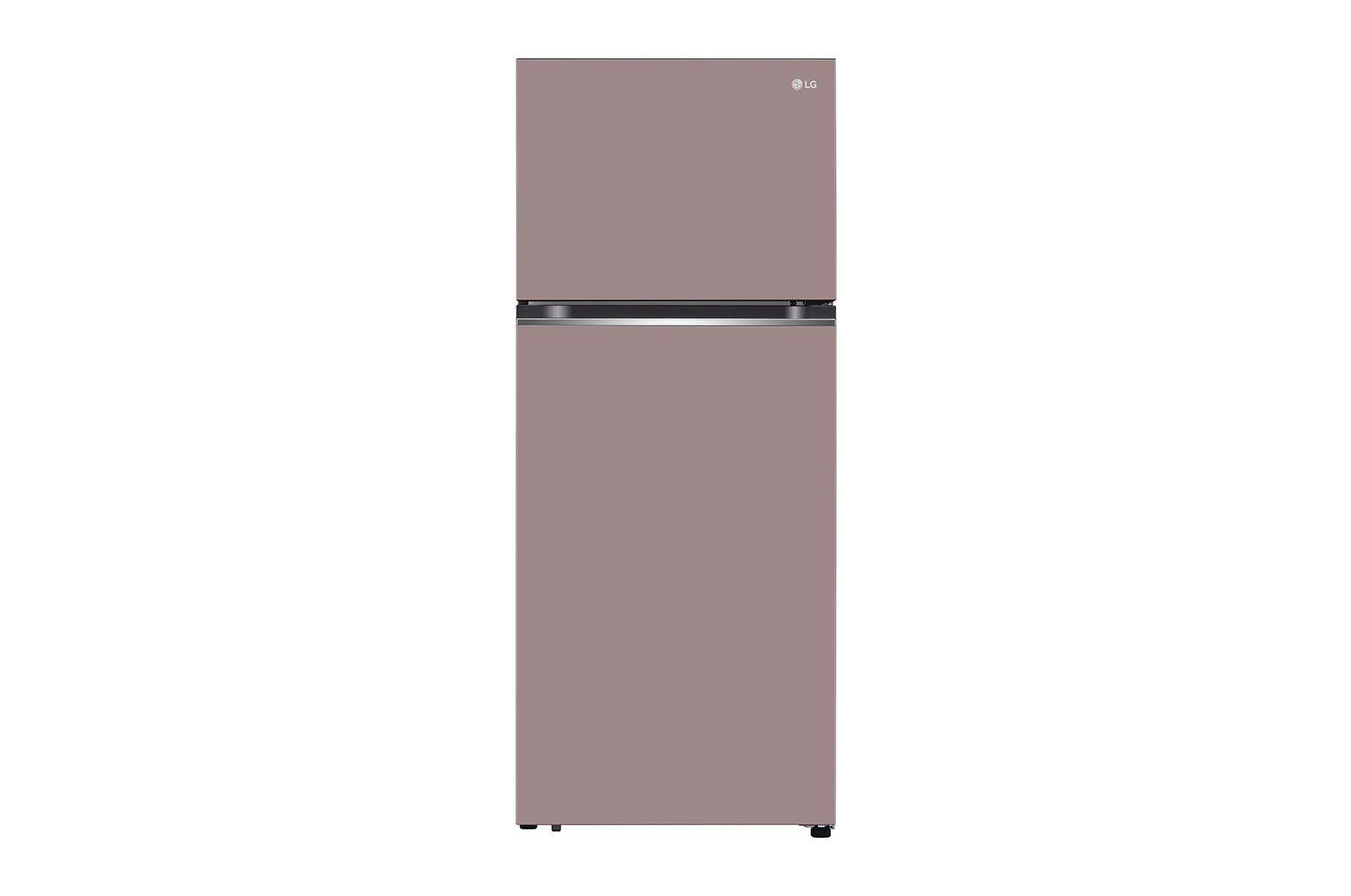 LG Refrigeradora Top Freezer 13.2p? (Net) / 14 p? (Gross) LG Smart Inverter Compressor? LINEARCooling? Puerta Clay Pink, front view, VT38BPK