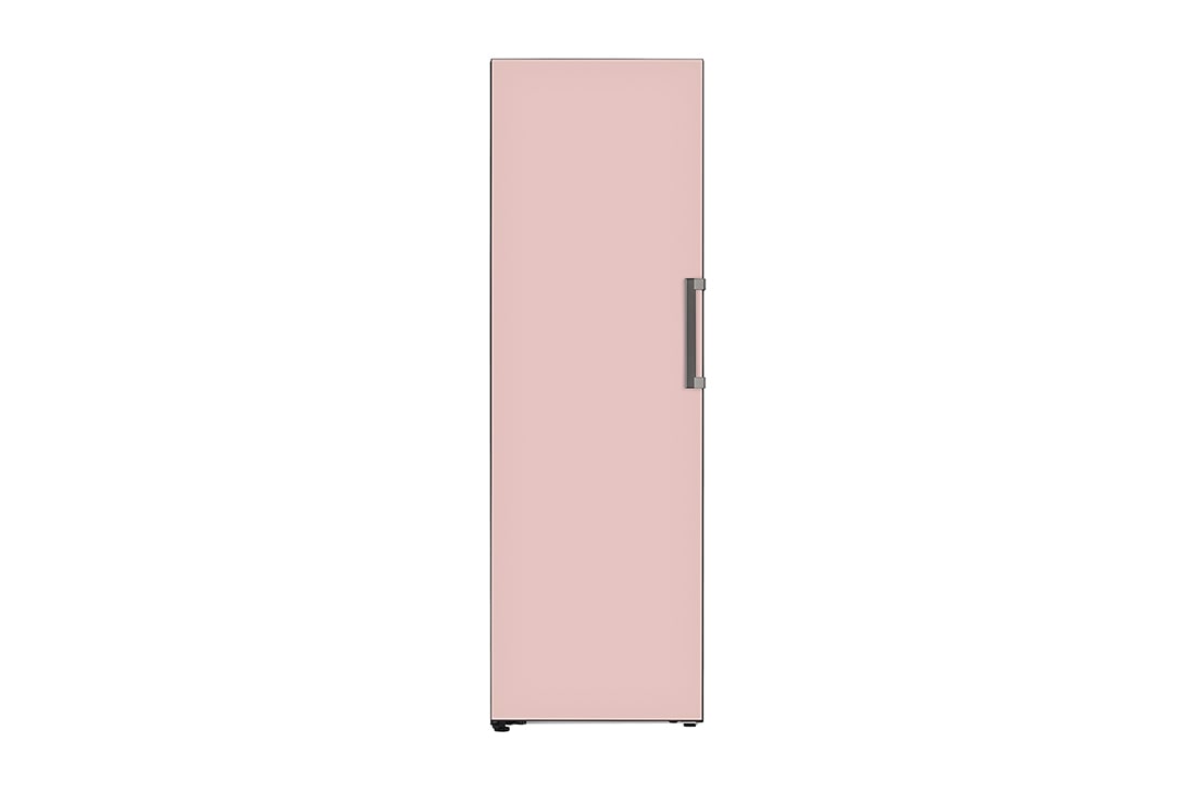 LG Congelador OBJET One Door 11.3p? (Net) / 11.3p? (Gross) Flat Door Smart Diagnosis? ThinQ? color Rosa, Frontal VC34BQK, VC34BQK