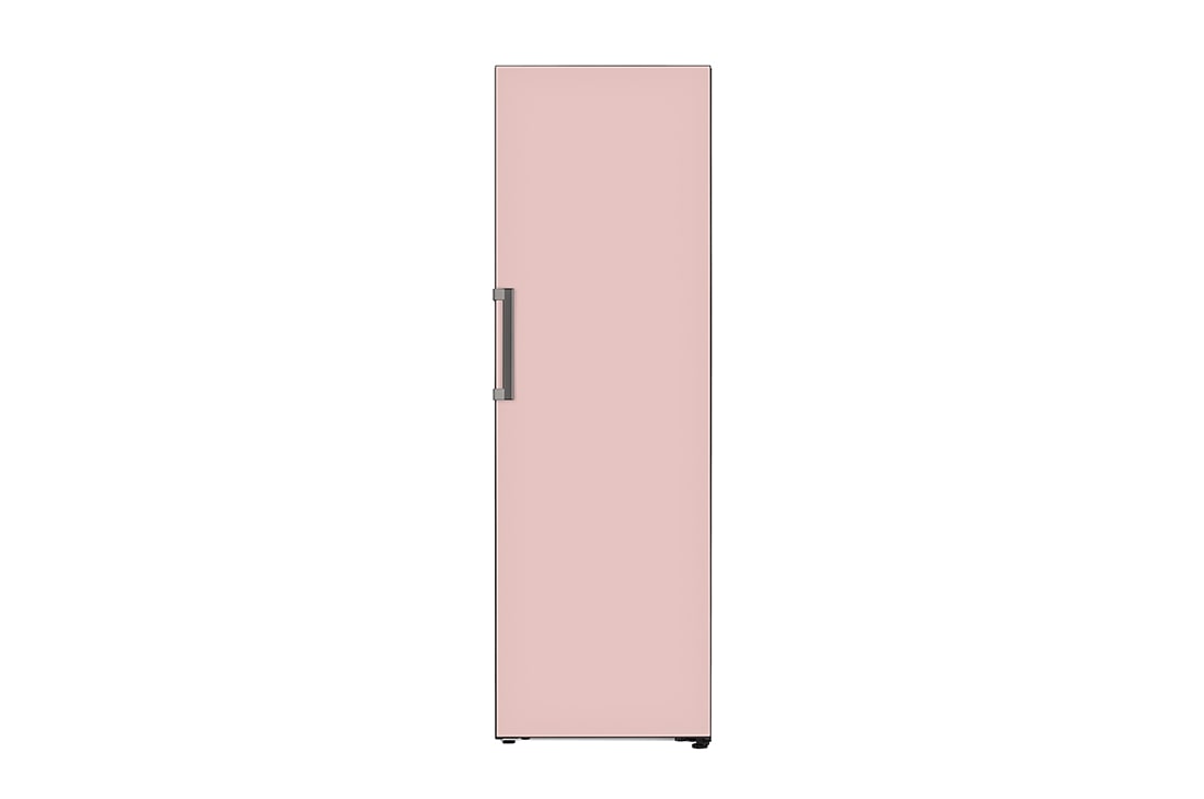 LG Refrigerador OBJET One Door 11.3p? (Net) / 11.3p? (Gross) Flat Door Smart Diagnosis? ThinQ? color Rosa, Frontal, VL42BPK