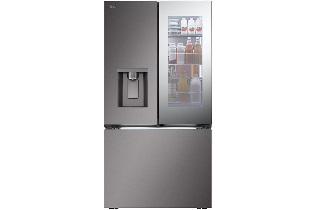 LG Refrigeradora French-Door 31p? InstaView VF31XKNH, Front view of 738L InstaView? Multi-Door Refrigerator Black Stainless Steel with DoorCooling+. ({Sales Model Code}), VF31XKNH
