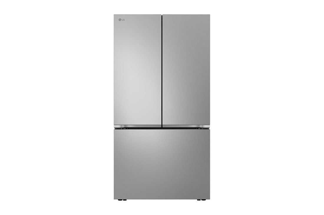 LG Refrigeradora French Door 25 p3 Compresor Smart Inverter, color Prime Silver , front view, VF25BNNBB