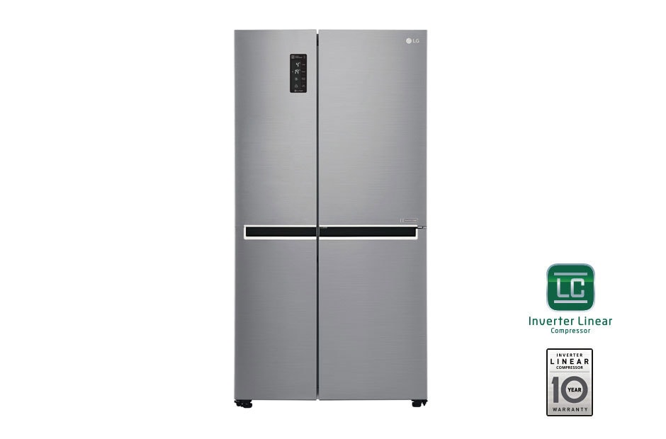 LG Refrigeradora Side by Side 24.3p? (Gross) / 22.1p? (Net) Compresor Linear Inverter ThinQ?, GS65MPP1