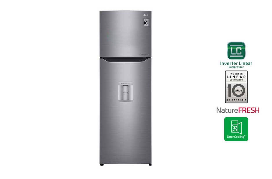 LG 15 p? |Top Freezer |LINEARCooling? |Compresor linear Inverter|Acero Brillante |Smart Diagnosis? (Neto: 14 p?), LT29WPP