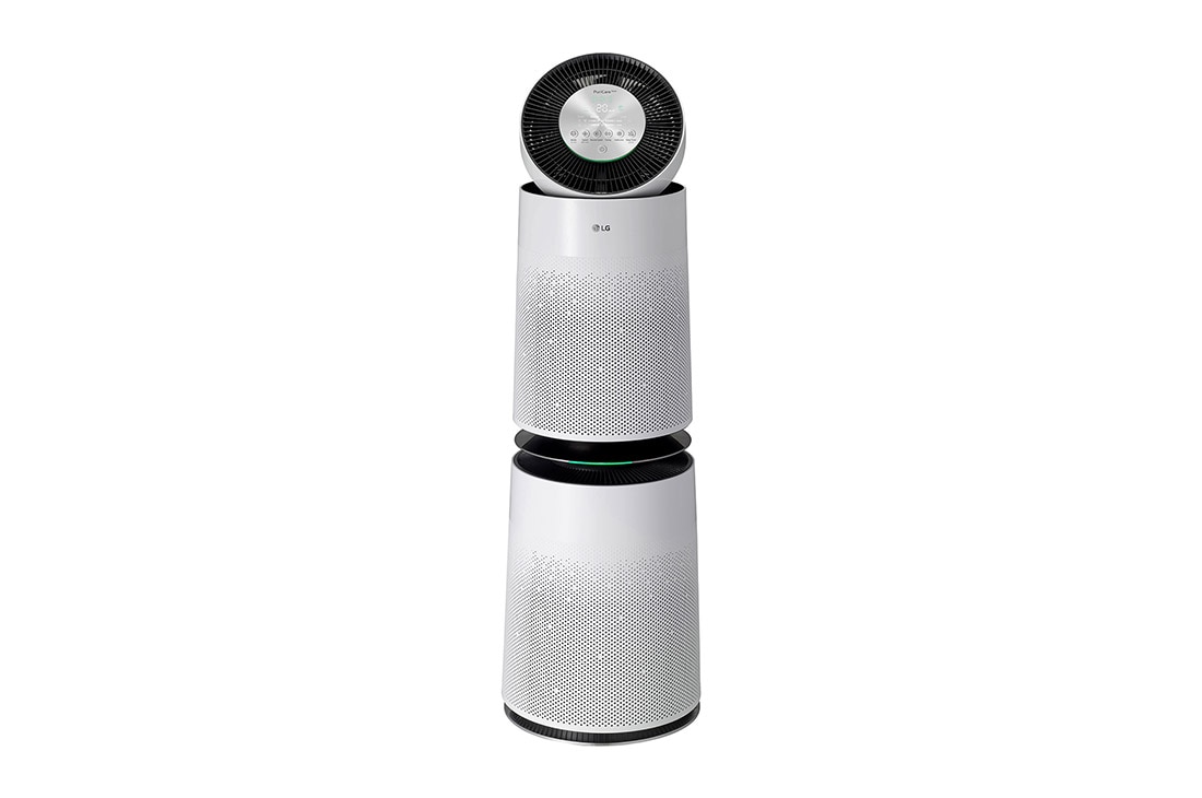 LG Purificador de Aire PuriCare? 360 grados 2 pisos ThinQ?, Vista abierta del reforzador de limpieza frontal, AS101DWH0